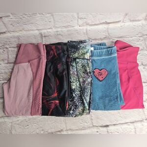 Lot Bundle Girls Size Small Leggings Pants